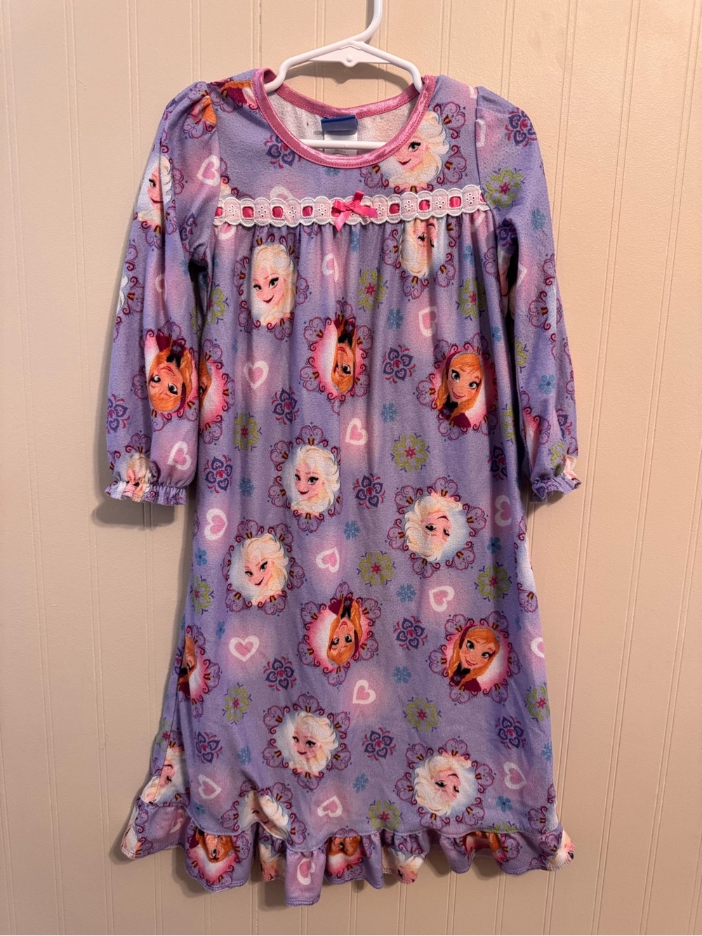 Disney Purple and Pink Frozen Fleece Nightgown